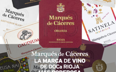 Marqués de Cáceres la marca más poderosa del DOCa Rioja en 2021